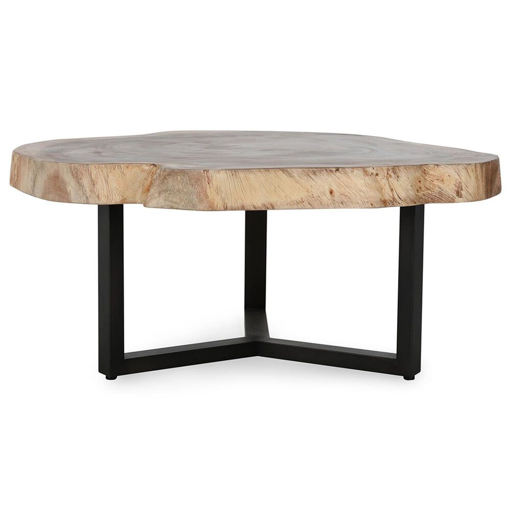 Classic Home Celine Live Edge Coffee Table in Natural, , large