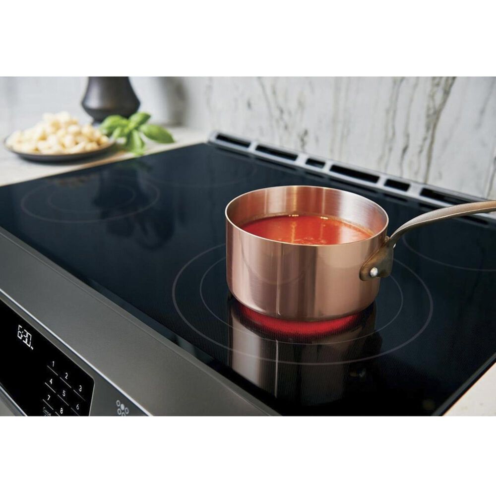 Cafe 30&quot; Slide-In Electric Convection Range in Matte Black, , large