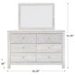 Ashley Paxberry Dresser and Mirror in Whitewash, , large