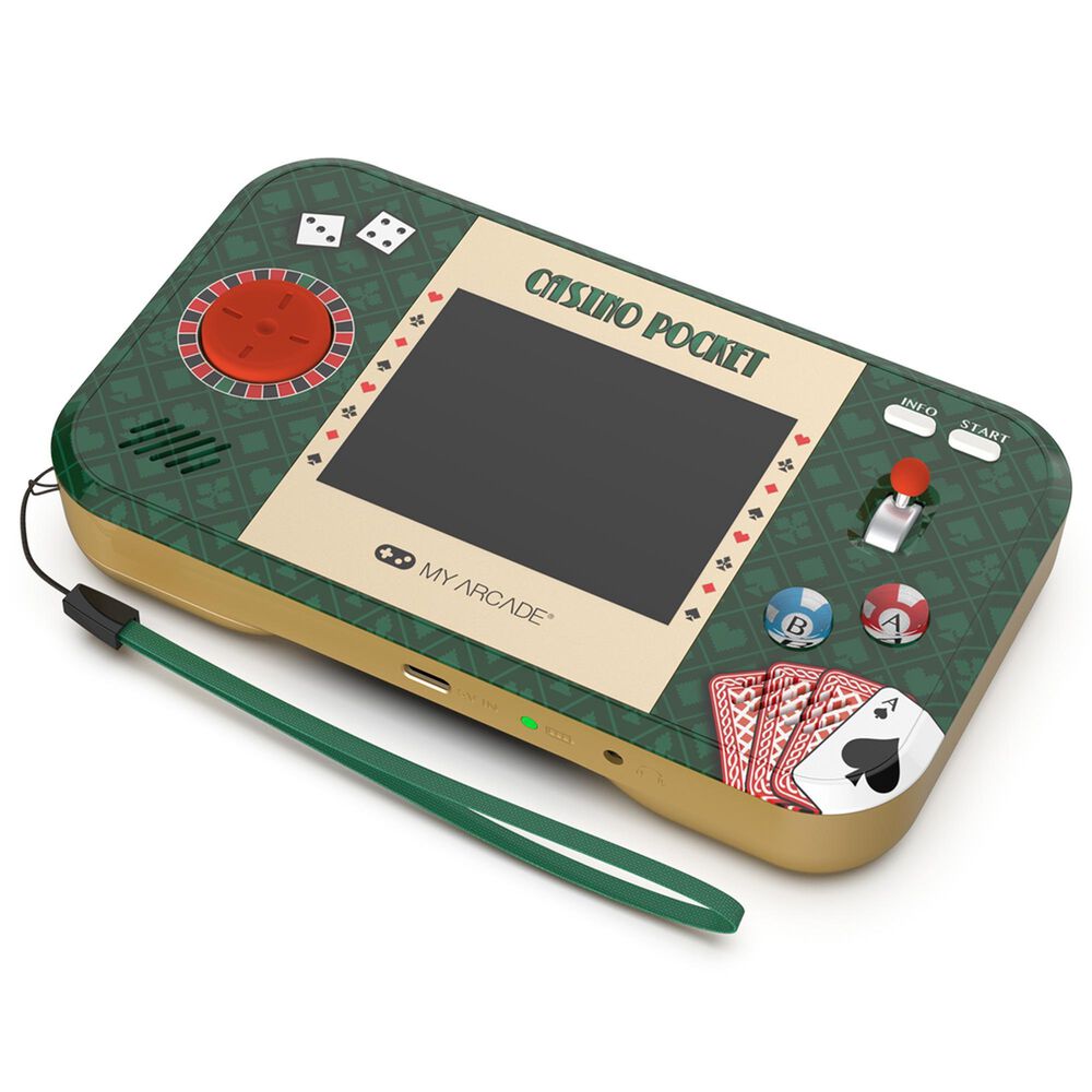 My Arcade Casino Pocket Player Max Portable Handheld Gaming System in Multicolor, , large