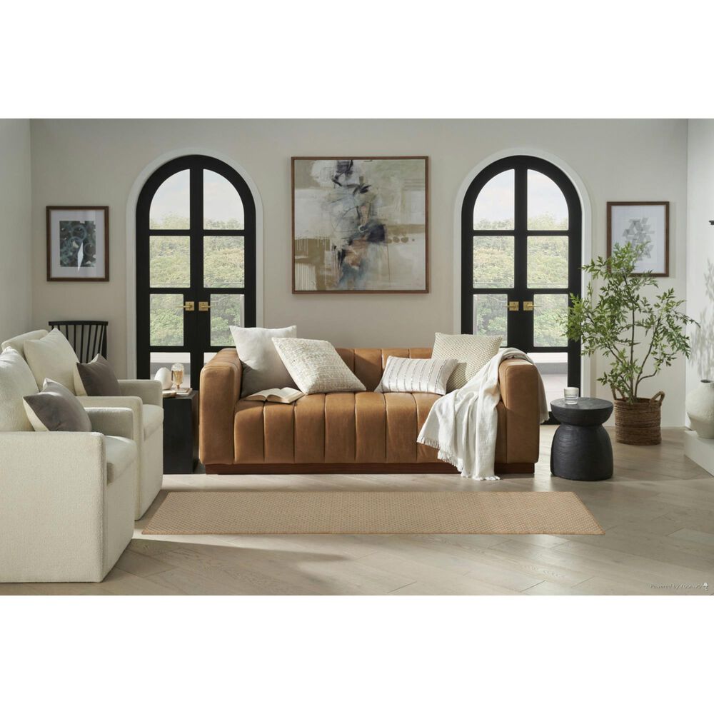 Nourison Courtyard Natural 2&#39;2&quot; x 8&#39; Indoor/Outdoor Runner, , large
