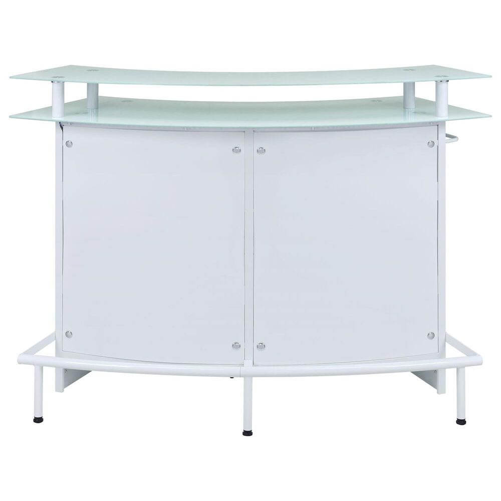 Mayberry Hill Valentina Bar Table in White, , large