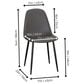 Sunset Lena 7-Piece Rectangular Dining Set in Clear and Matte Black, , large