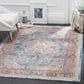 Safavieh Aria 4" x 6" Blue and Orange Area Rug, , large