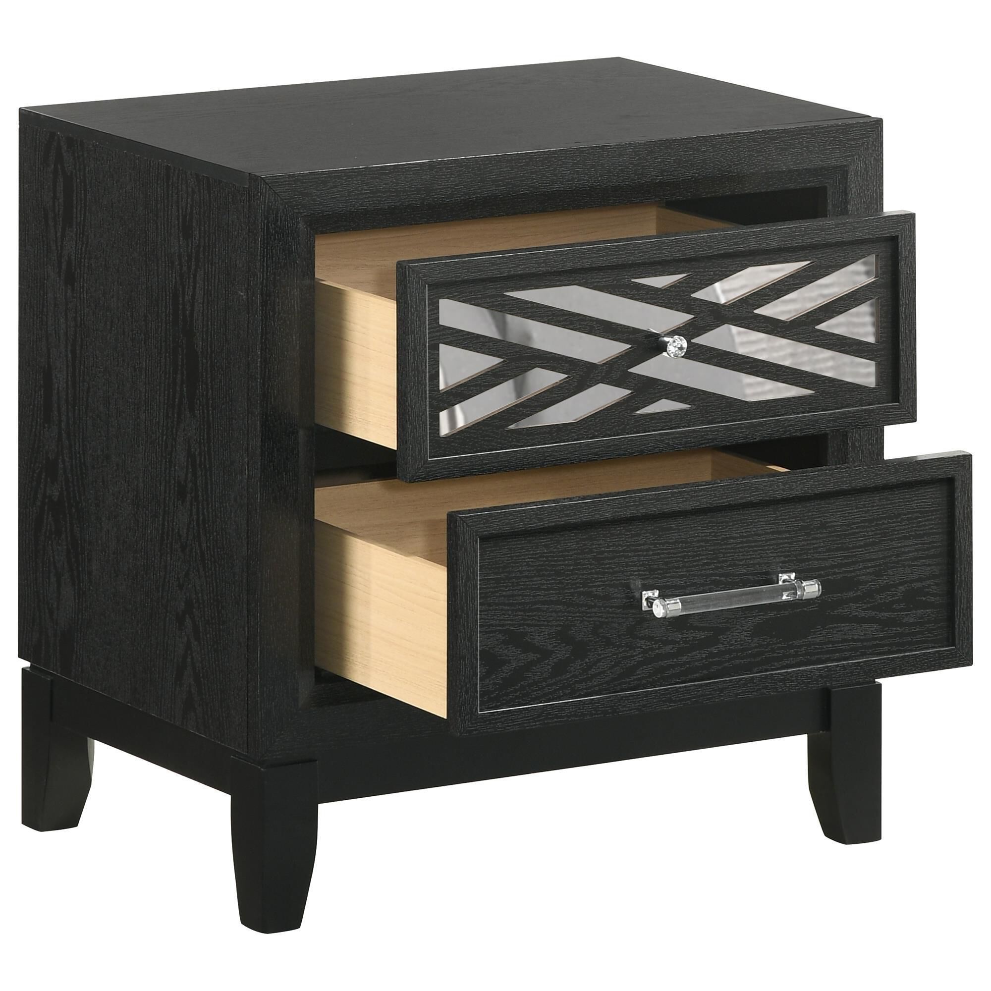 Set of store two black nightstands