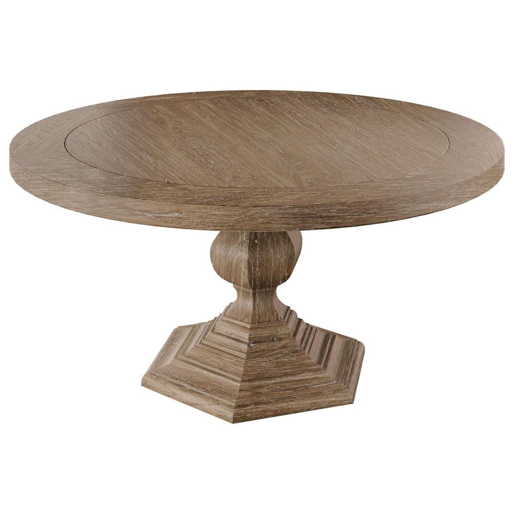 Hekman Chateaux Round Coffee Table in Brown, , large