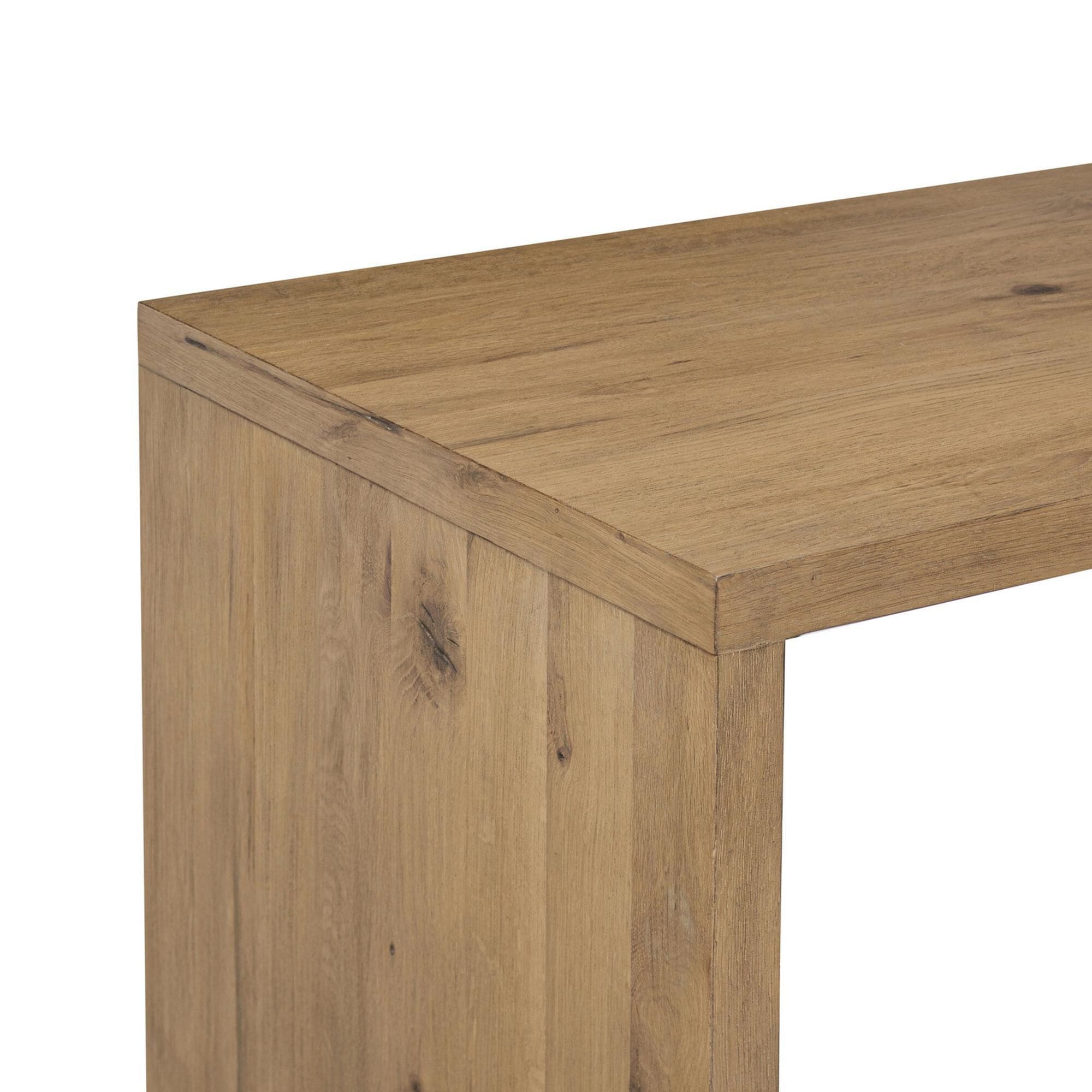 Four Hands Noah L-Shaped Rotating Desk in Aged Smoked Oak
