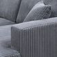 Jennifer Taylor Home Goliath Oversized Double Chaise Lounge Sofa Bed in Carbon Gray, , large