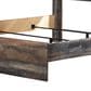 Ashley Drystan King Panel Bed in Rustic Brown with USB Ports, , large