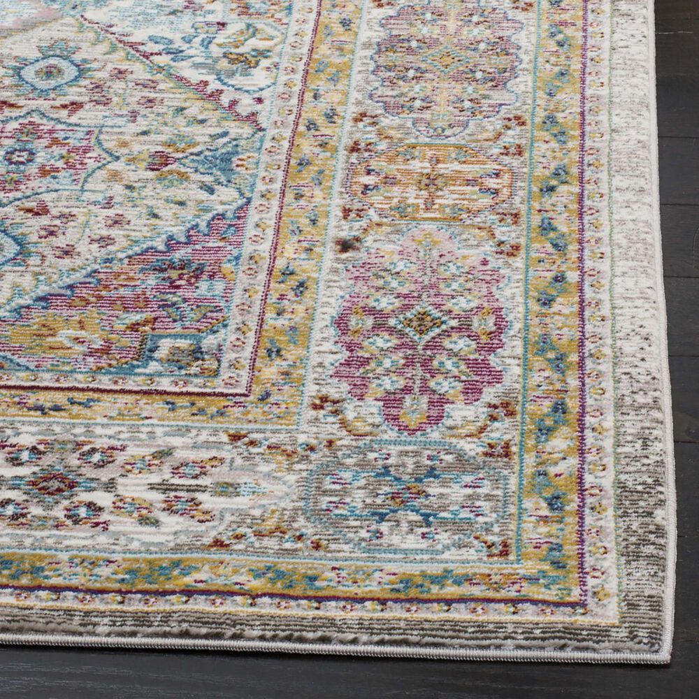 Safavieh Aria ARA127C 2&#39; x 8&#39; Cream and Multicolor Runner, , large