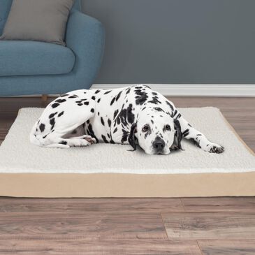 Timberlake Petmaker Orthopedic Sherpa Top Pet Bed in Tan, , large