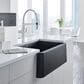 Blanco Ikon 33" Apron Single Bowl Farmhouse Sink in Anthracite, , large