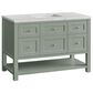 James Martin Vanities Breckenridge 48" Single Bathroom Vanity in Smokey Celadon with 3 cm Eternal Jasmine Pearl Quartz Top and Rectangular Sink, , large