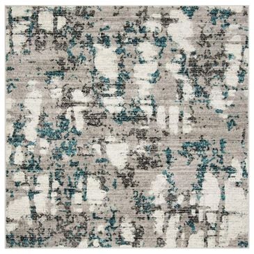 Safavieh Skyler SKY193B 4" Round Gray and Blue Area Rug, , large