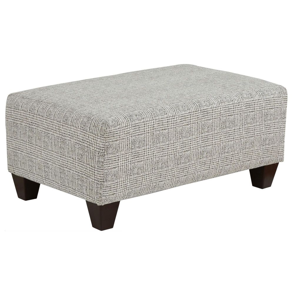 Arapahoe Home Ronstadt Ash Ottoman in Aspen Linen, , large