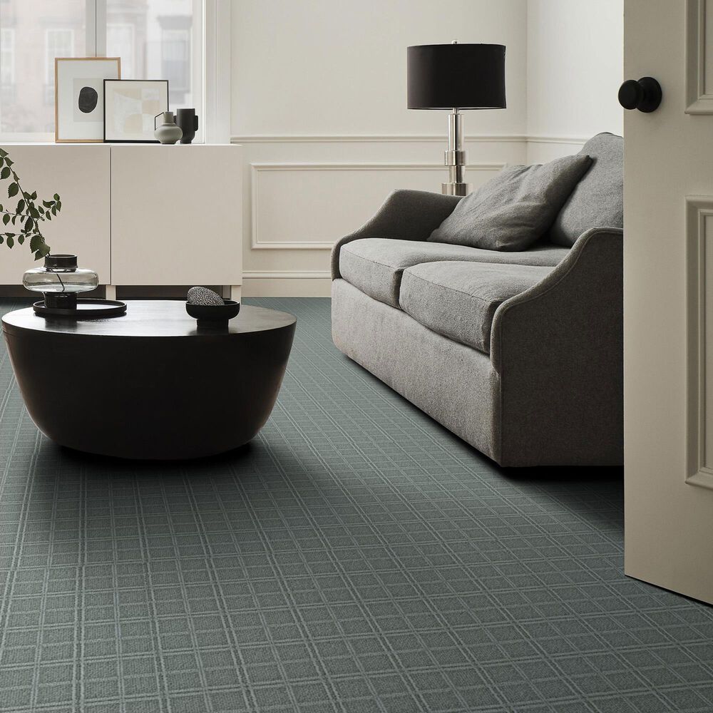 Anderson Tuftex Breeze Block Carpet in Blue Fern, , large