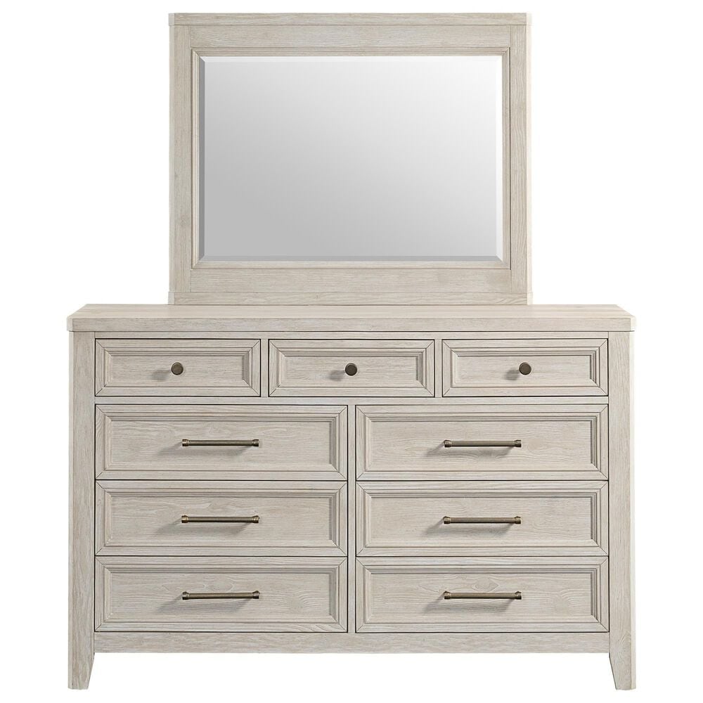 Hawthorne Furniture Carlson 3-Piece Queen Panel Bedroom Set in Washed Linen, , large