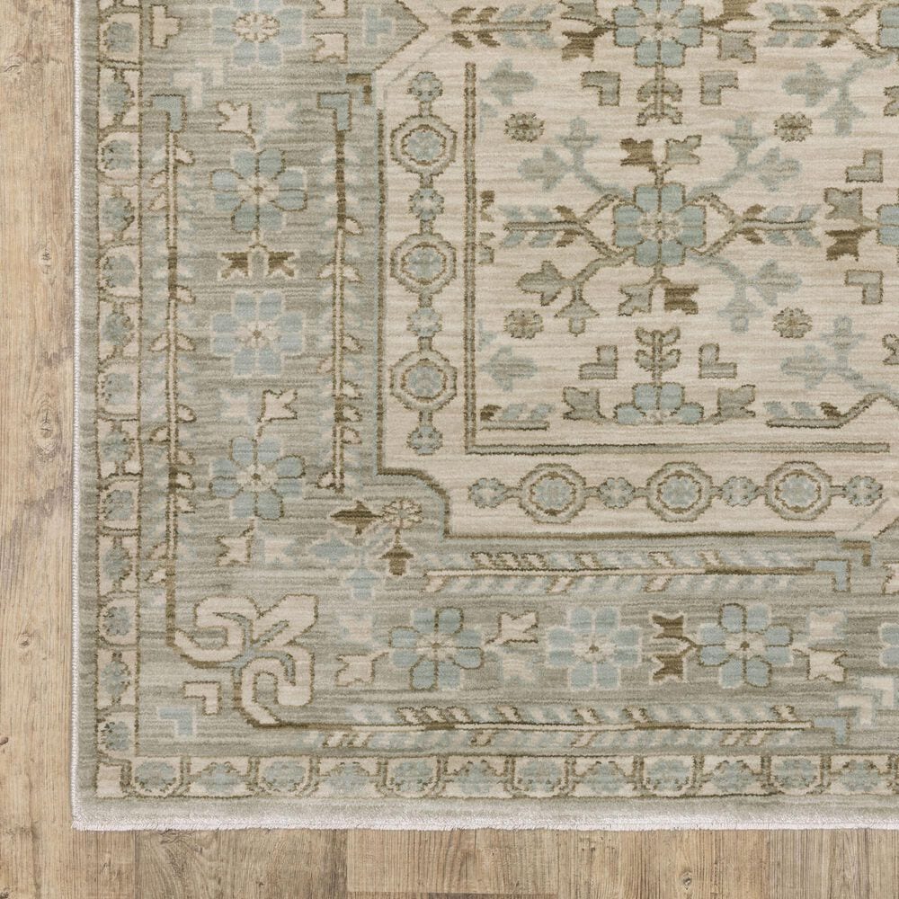 Oriental Weavers Maeve MAE04 Beige and Blue 7&#39;10&quot; x 10&#39;10&quot; Area Rug, , large