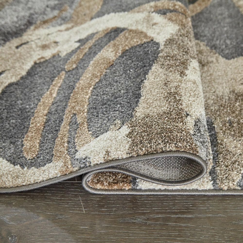 Ashley Faelyn 5&#39; x 7&#39;3&quot; Gray, Brown and White Area Rug, , large