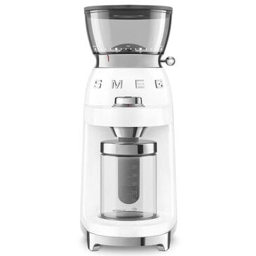 SMEG Conical Burr Coffee Grinder in White, , large