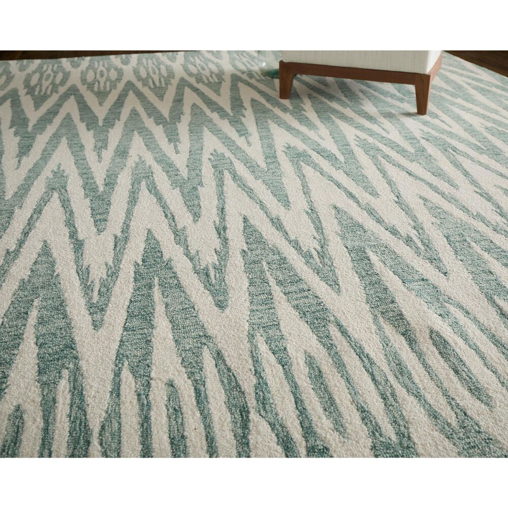 Feizy Wallace Teal 5&#39; x 8&#39; Area Rug, , large