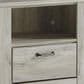 Ashley Bellaby 1 Drawer Nightstand in Whitewash, , large
