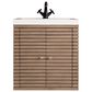 James Martin Vanities Linden 24" Single Bathroom Vanity in Whitewashed Walnut with 5 cm White Glossy Resin Top and Rectangular Sink, , large