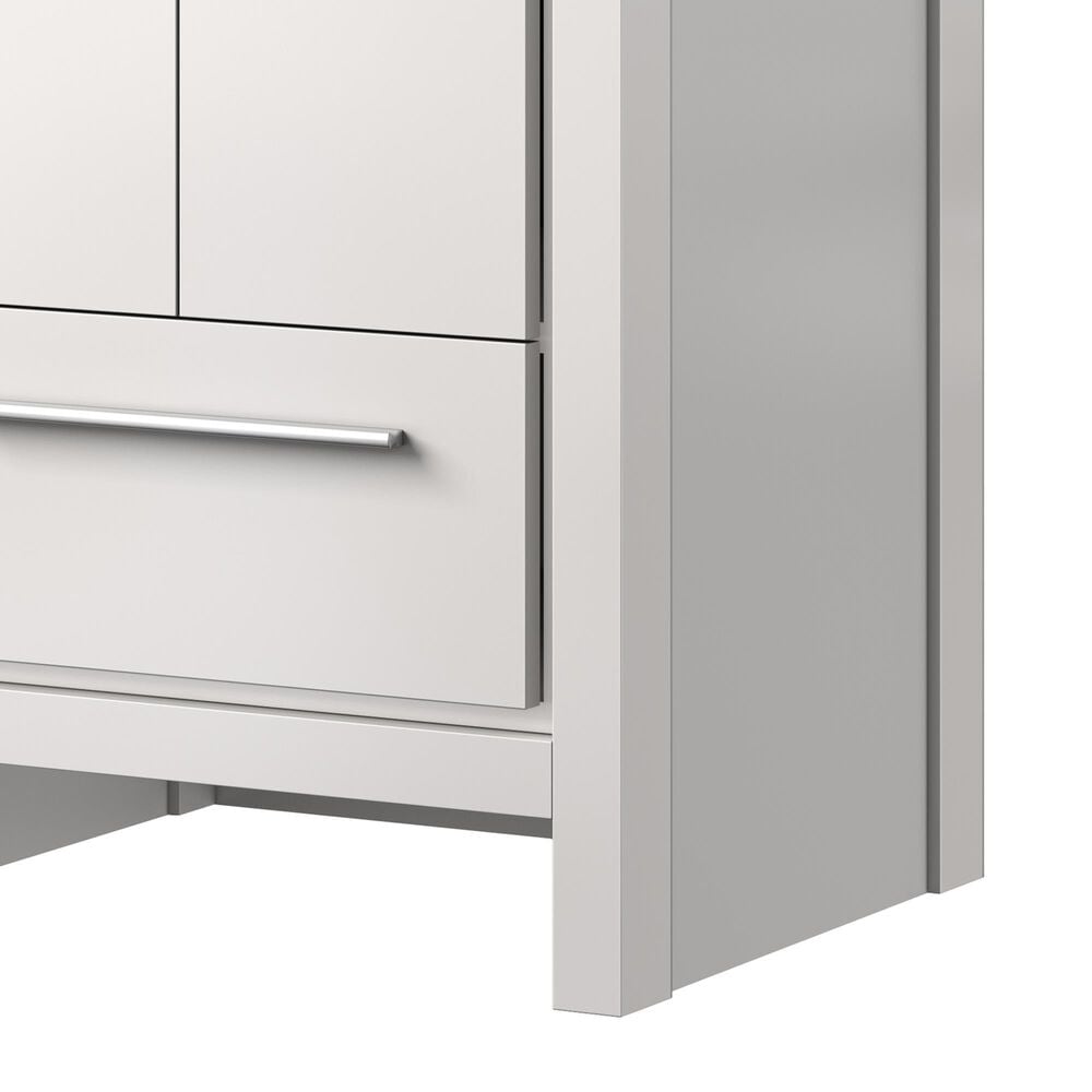 Lexora Home Lafarre 24&quot; Single Bathroom Vanity in Rustic Acacia with 2 cm White Cultured Marble Top, Rectangular Sink and 18&quot; Mirror, , large
