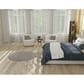 Nourison Courtyard Ivory and Charcoal 4" Round Indoor/Outdoor Area Rug, , large