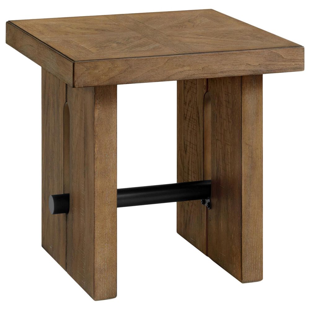Hawthorne Furniture Landmark End Table in Weathered Oak, , large