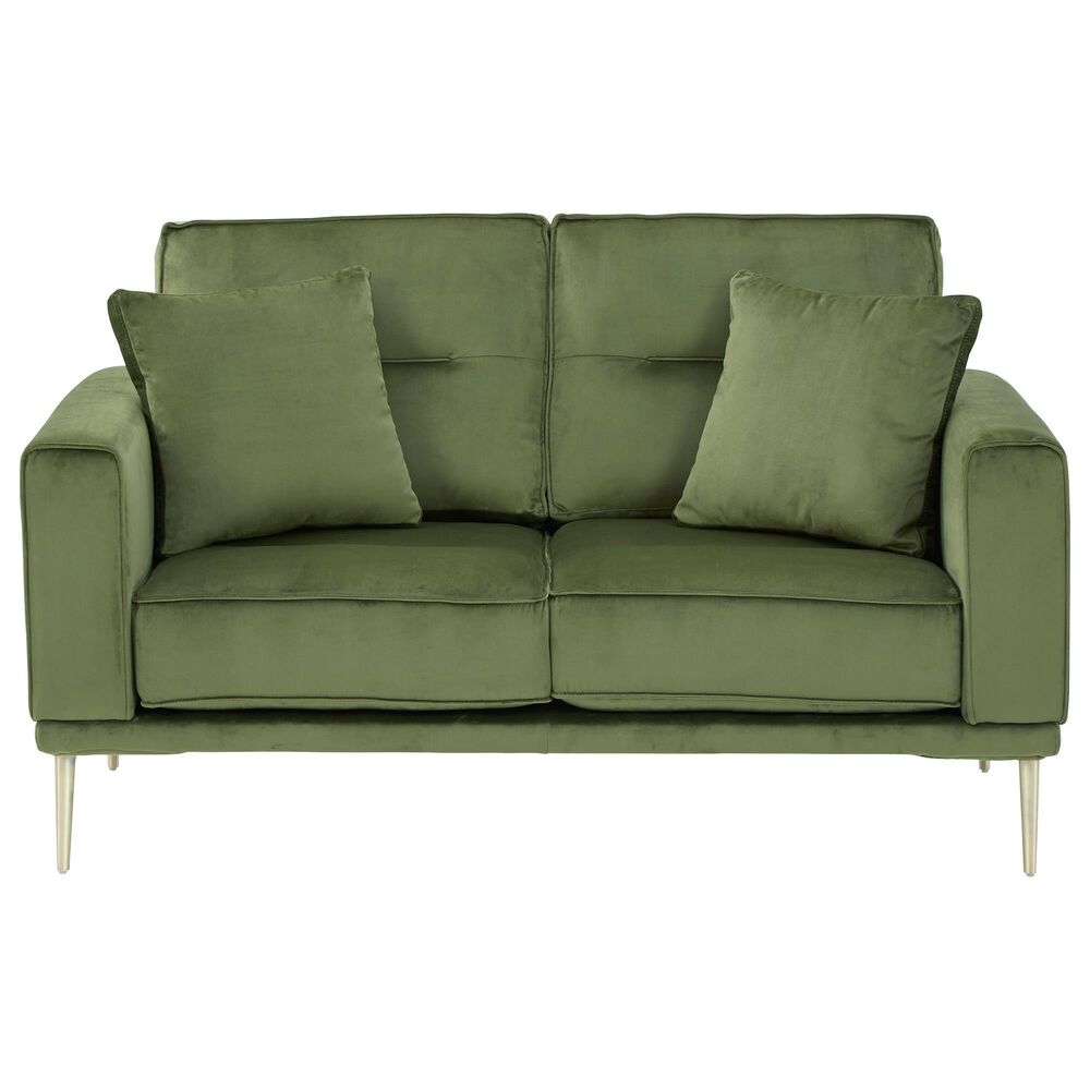 37B Macleary Loveseat in Moss Velvet, , large