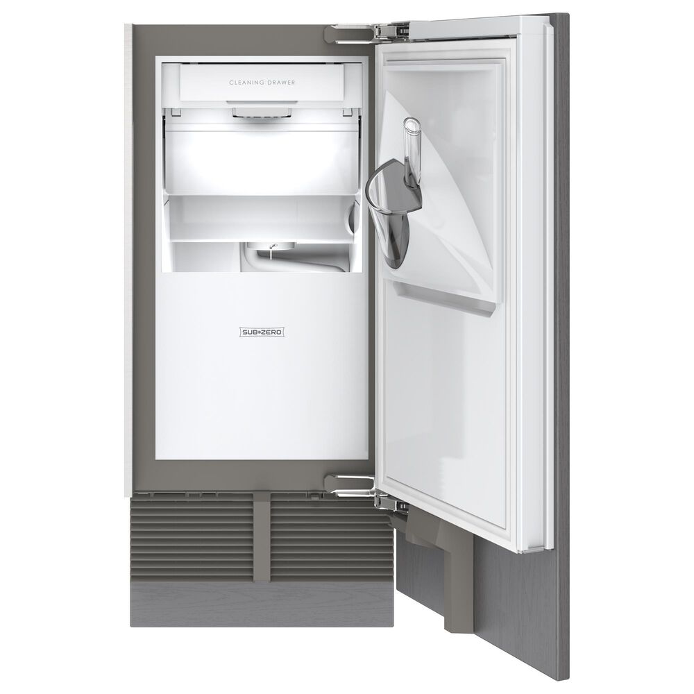 Sub-Zero 15" Indoor/Outdoor Right Hinge Undercounter Ice Maker with Pump in Panel Ready, , large