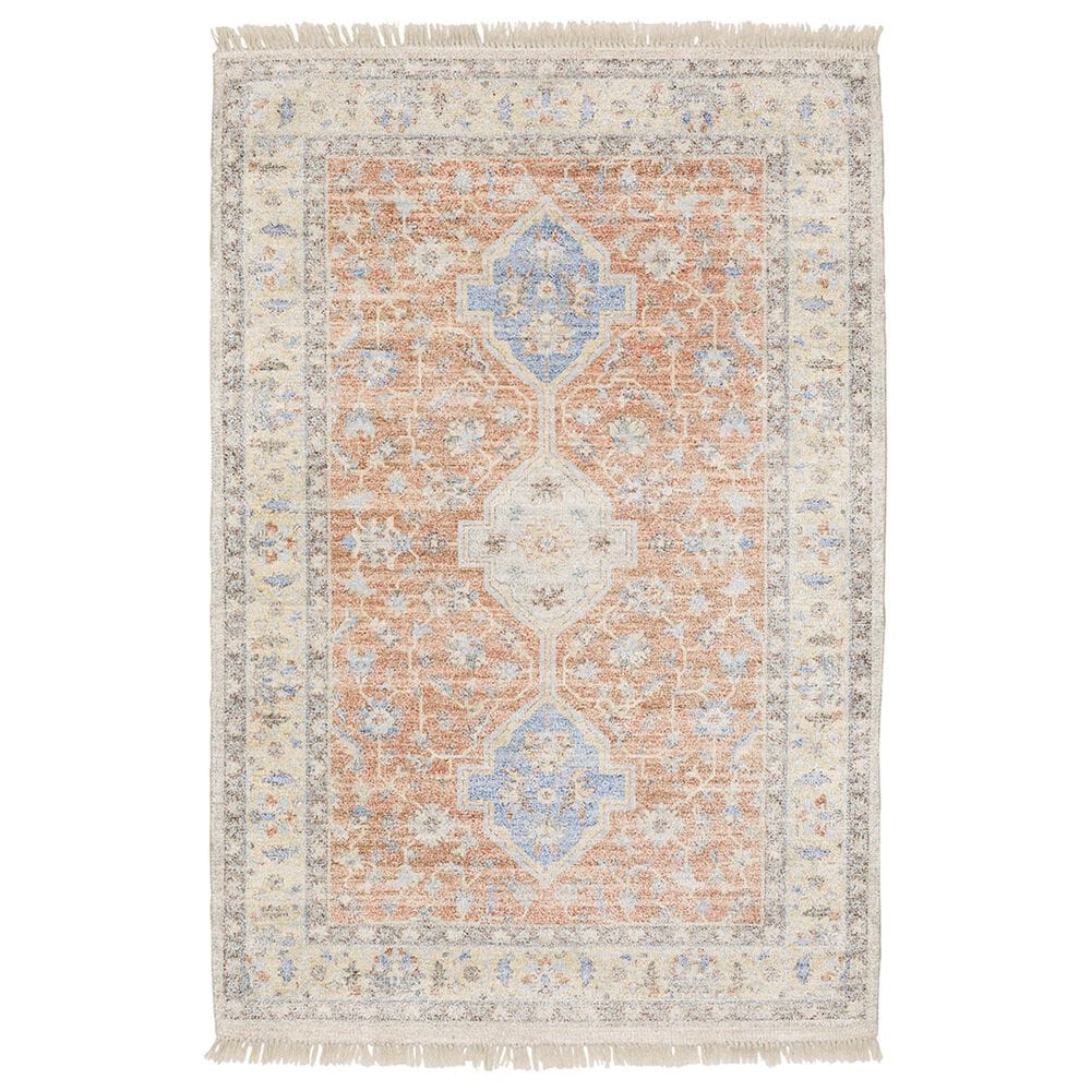 Oriental Weavers Malabar Madison 45305 8" x 10" Orange Area Rug, , large