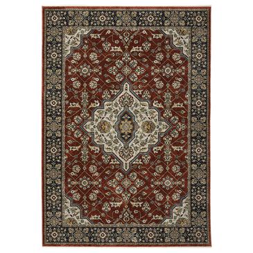 Oriental Weavers Aberdeen Persian Border 2" x 3" Red and Blue Area Rug, , large