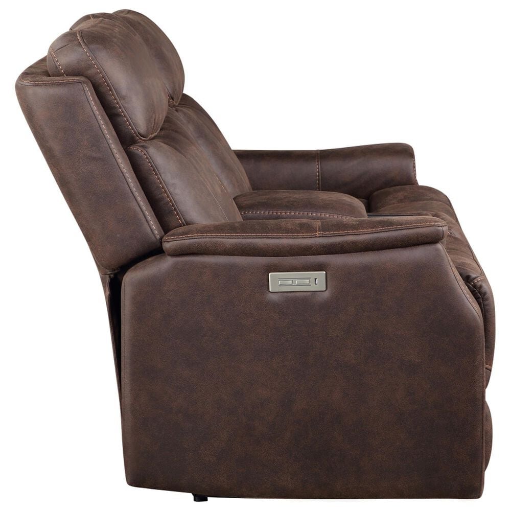 Steve Silver Valencia Power Recliner Console in Walnut, , large