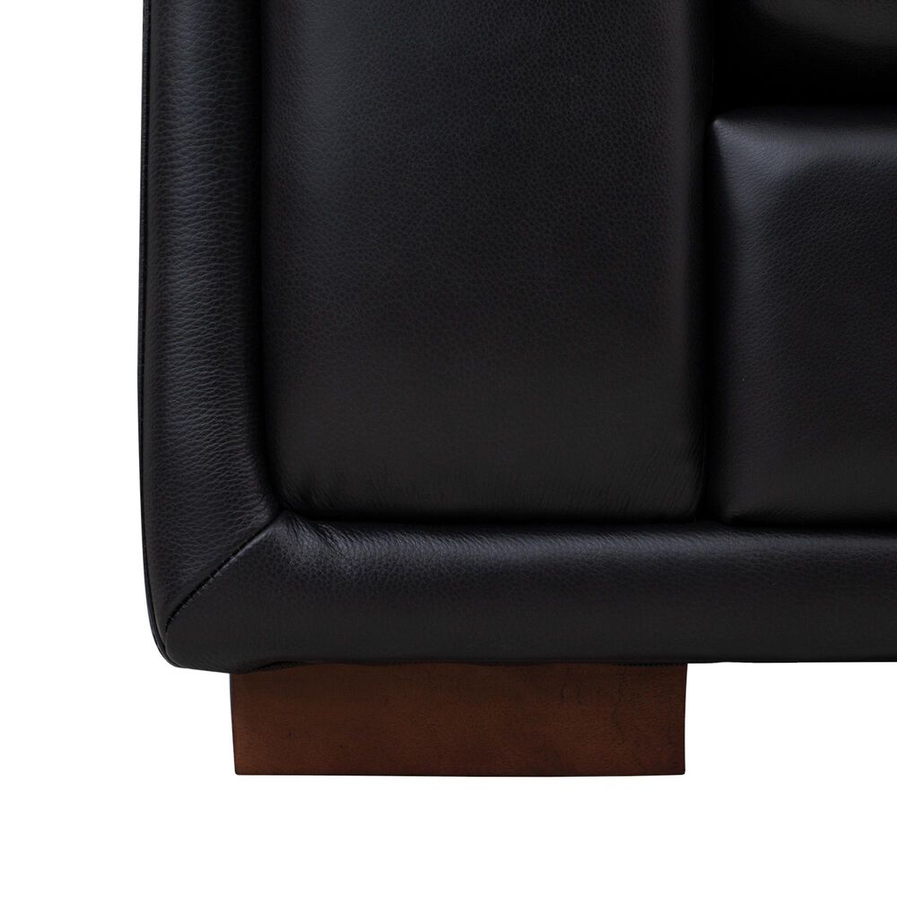 Italiano Furniture Luca Stationary Loveseat in Black, , large