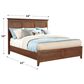 Hawthorne Furniture San Mateo Queen Panel Bed in Tuscan, , large