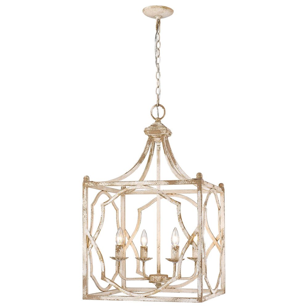 Golden Lighting Laurent 4-Light Pendant in Antique Ivory and Gold, , large