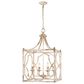 Golden Lighting Laurent 4-Light Pendant in Antique Ivory and Gold, , large
