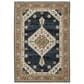 Oriental Weavers Andorra 6"7" x 9"6" Blue and Orange Area Rug, , large