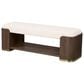 Century Furniture Carino Upholstered Bench in Cocoa, , large