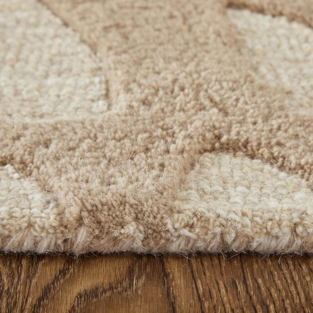 Feizy Kimball Ivory, Brown and Tan 9&#39; x 12&#39; Area Rug, , large
