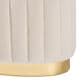 Baxton Studio Kirana Ottoman in Beige and Gold, , large