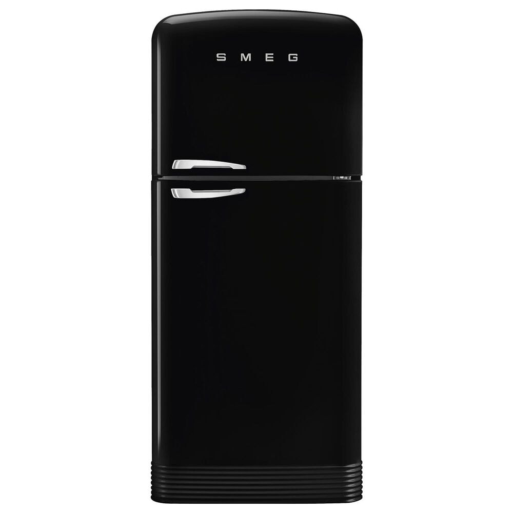 SMEG 19.28 Cu. Ft. Retro Top Freeze Refrigerator with Right Hinge in Black, , large