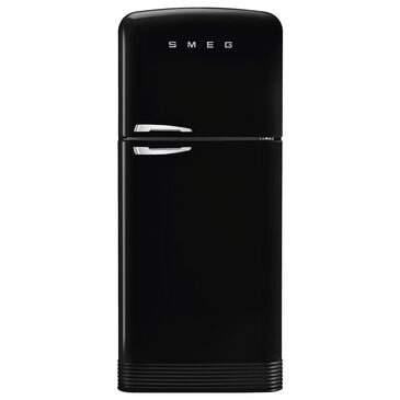 SMEG 19.28 Cu. Ft. Retro Top Freeze Refrigerator with Right Hinge in Black, , large