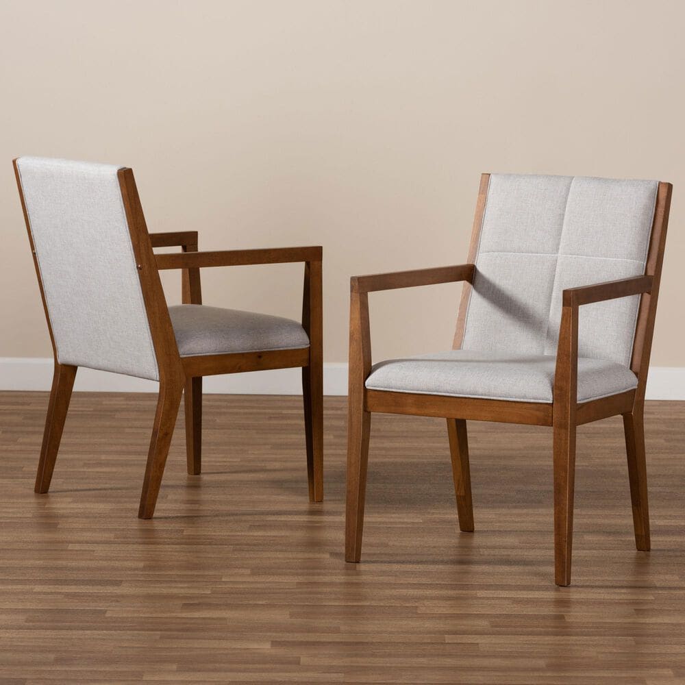 Baxton Studio Theresa Accent Chair in Dark Grey (Set of 2), , large