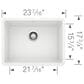 Blanco Precis 24" Single Bowl Kitchen Sink in White, , large