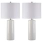 Ashley Steuben Ceramic Table Lamp in White (Set of 2), , large