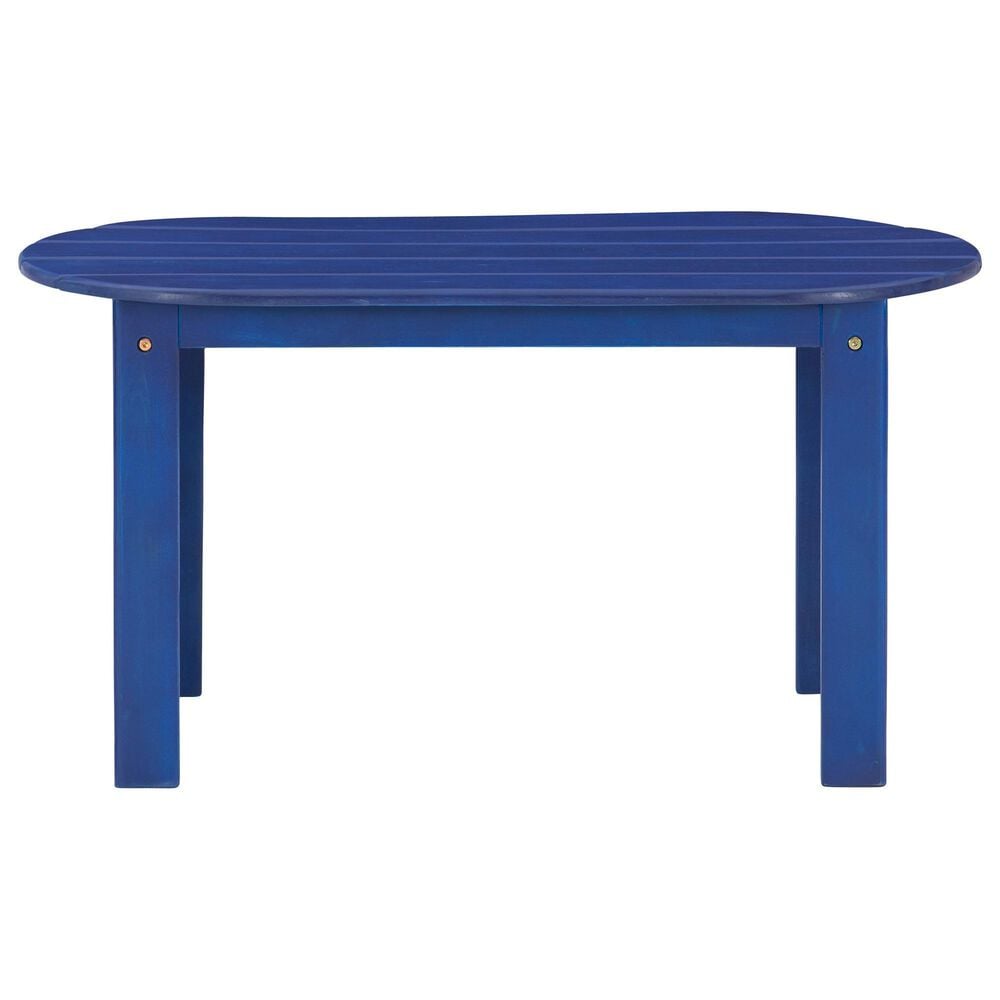 Linon Home Decor Adirondack Coffee Table in Blue, , large