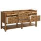 James Martin Malibu 72" Double Bathroom Vanity in Amber Birch with 3 cm Ethereal Noctis Quartz Top and Rectangular Sinks, , large